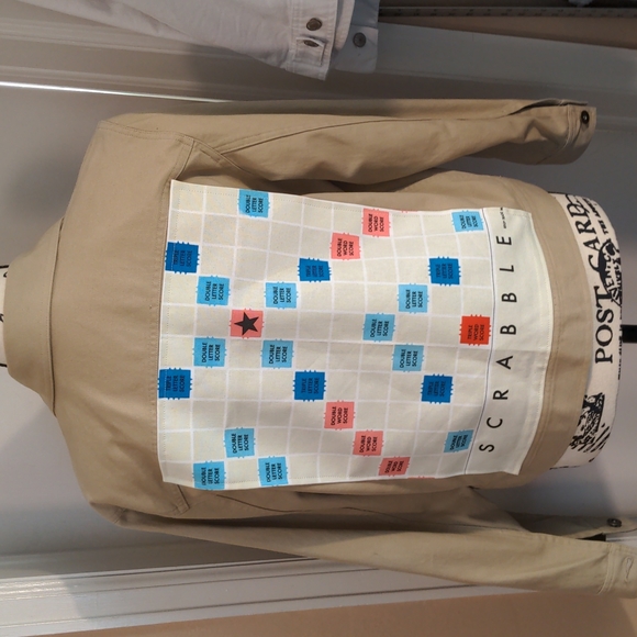 Scrabble jean jacket